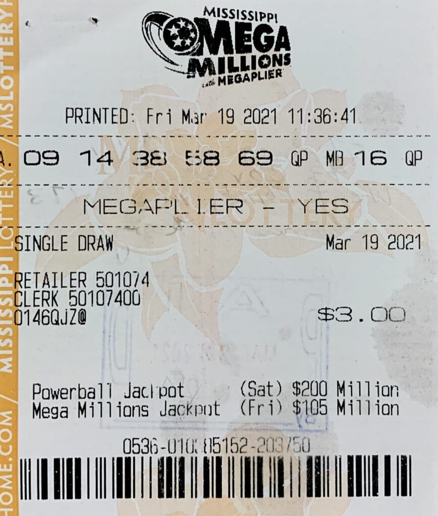 A West Point man won $1,500 on a Mega Millions ticket purchased at Sprint Mart on W. Main St., West Point.